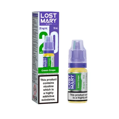 Green Grape Nic Salt E-Liquid by Lost Mary - 20mg - High Strength