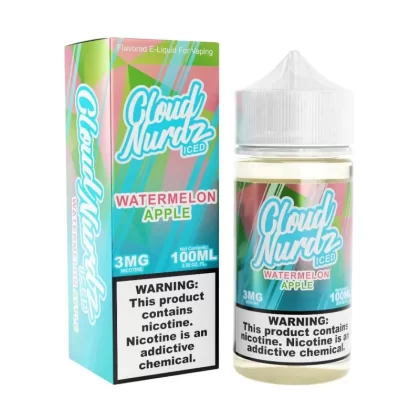 Cloud Nurdz Iced Watermelon Apple eJuice - Vape Product; Vape Product, Vape Product (B5C7C7) (B5C7C7)