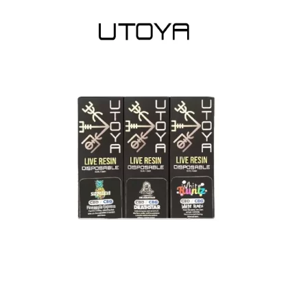 Utoya | Live Resin CBD + CBG Disposable Vape Pen – 1g
