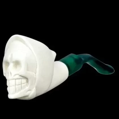 Mini Meerschaum Pipe – Grim Reefer Skull - Ejuicewarehouse