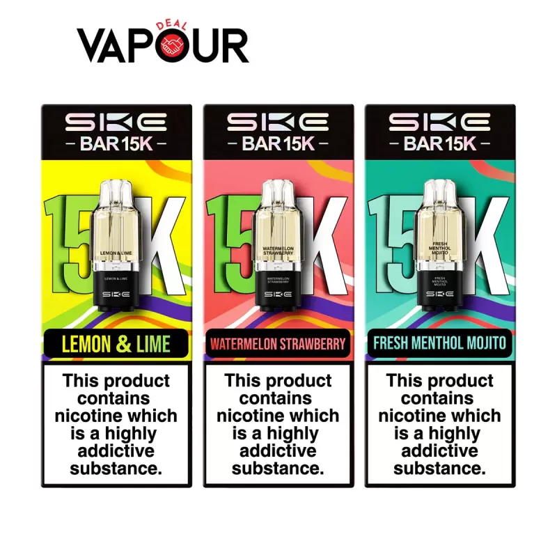 SKE Bar 15K Prefilled Pods - Watermelon Strawberry - Vapourdeal Co