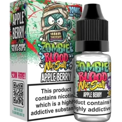Apple Berry Zombie Nic Salt E Liquid by Zombie Blood