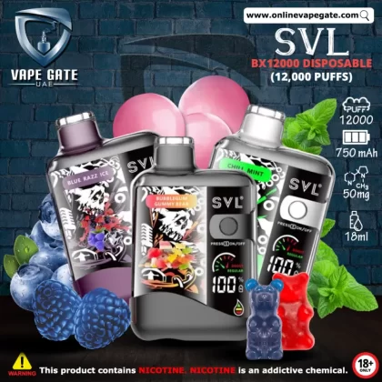 SVL BX12000 Disposable Vape (12,000 Puffs ) - Blue Razz Ice / 50 mg