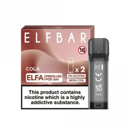 Elf Bar Elfa Cola Nic Salt E Liquid Pods – Elfa Series (2 x 2ml)