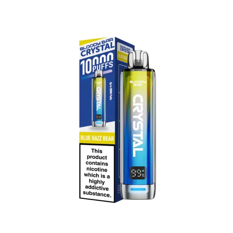 Bloody Bar Crystal 10000 Disposable Vape Kit Pack of 5 - Mr Blue pack of 5