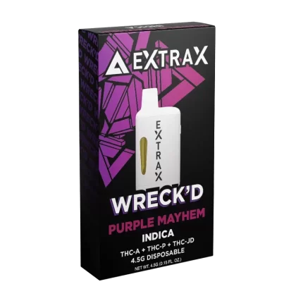 Delta Extrax Purple Mayhem | Disposable THCA 4.5G | Wreck’d