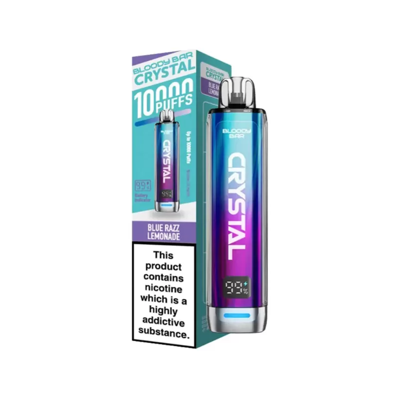 Bloody Bar Crystal 10000 Disposable Vape Kit Pack of 5 - Mr Blue pack of 5 - Image 2