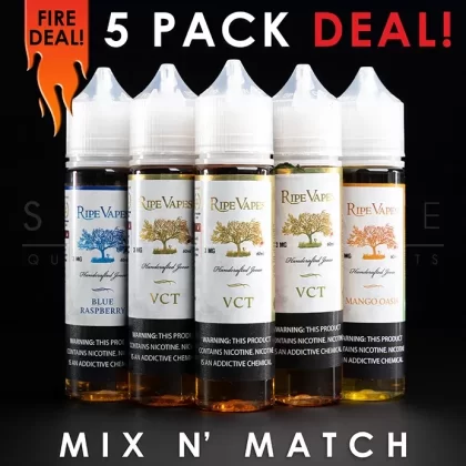 Ripe Vapes Eliquid – Mix and Match (5 Pack) 300ml
