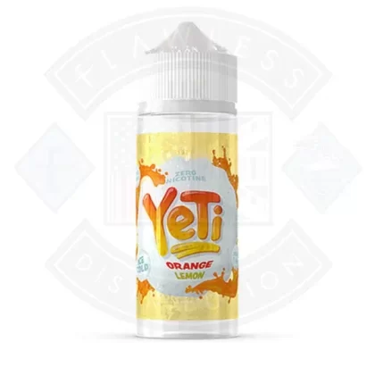 Yeti Ice Cold Orange Lemon 0mg 100ml Shortfill E-Liquid - Eliquidsupply
