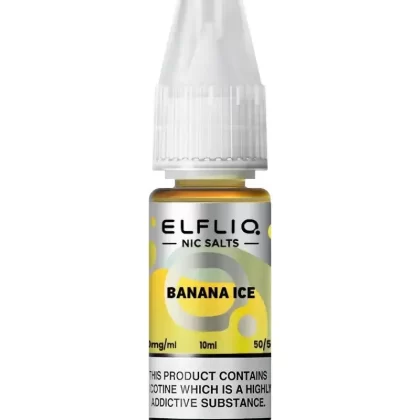 Elf Bar Elfliq Banana Ice Nic Salt Vape Juice - Strength 20mg