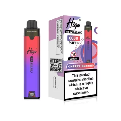 Higo BB Pulse 6000 Prefilled Pod Kit Cherry Berries - 20mg