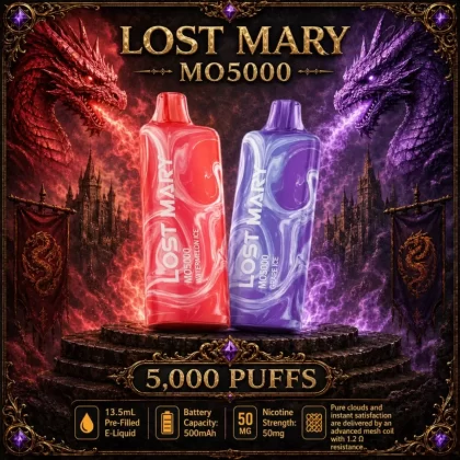 Lost Mary MO5000 - Watermelon Ice / Raspberry Jam (BLK Series)