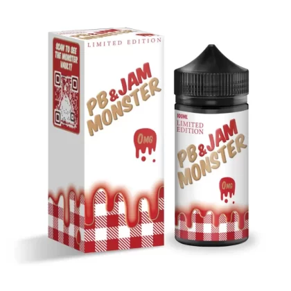 Strawberry E-Juice by PB & Jam Monster E-Liquid 100ML - Ecigmafia