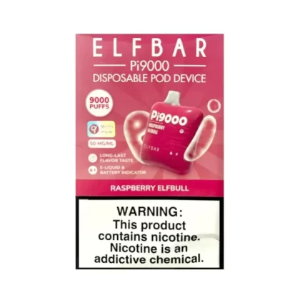 ELF BAR Pi9000 – Raspberry ElfBull (9000 Puffs) - Vapexotic In