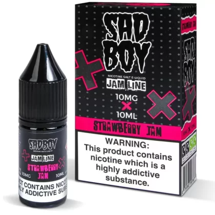 Sadboy Strawberry Jam Nic Salt Vape Juice - 10 Pack - 20mg