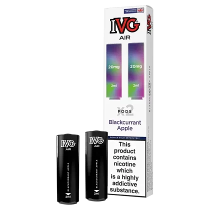 Blackcurrant Apple IVG Air Replacement Pods - Ecigwizard