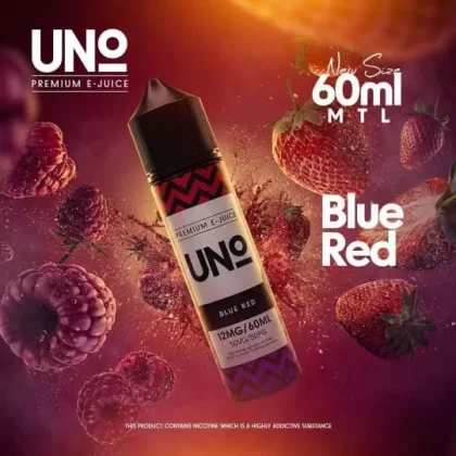 UNO MTL BLUE RED ICE VAPE ELIQUID - Elegantvapestore