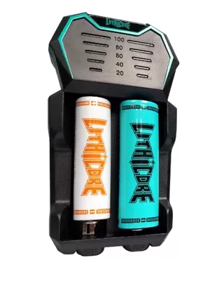 Lithicore Edge 2 Bay Charger - Ejuicewarehouse