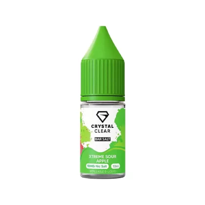 Crystal Clear Bar Salts Xtreme Sour Apple Nic Salt Vape Juice