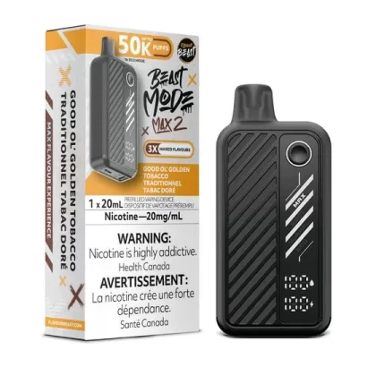 Flavour Beast Beast Mode Max 2 Disposable – Good Ol’ Golden Tobacco