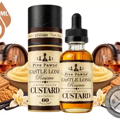 Castle Long Reserve Custard Five Pawns 60ml