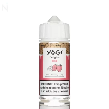 Yogi Delights E-Liquid - Strawberry Ice - 100mL - 6mg