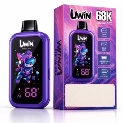 UWIN DIGITAL BOX 68K | smart LED screen, 68000 puffs, high-capacity, bulk disposable vape - Aiviouvapes