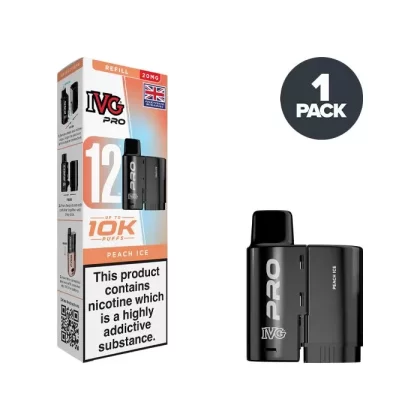 Peach Ice IVG Pro 12 Refill Pack - Ecigdepot