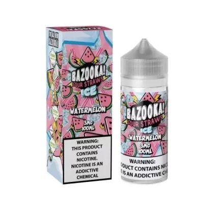 BAZOOKA Sour Straws Watermelon Ice 100ML