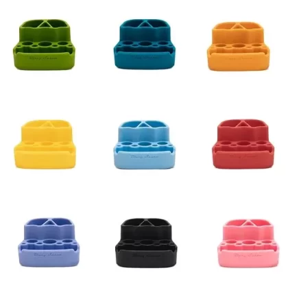 Blazy Susan Silicone Dab Station - Black, Blue
