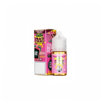 Pod Juice X RAZ Salt Nic – Strawberry Peach Gush – 30mL - Vape Product, Vape Product; Vape Product, Vape Product