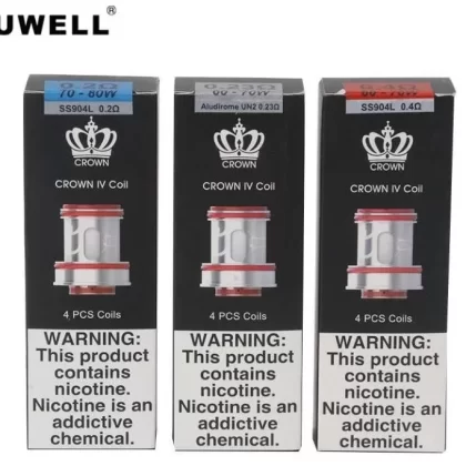 Uwell Crown IV Replacement Coils 5pk - Resistance#0.25 Ohm>0.2 Ohm>0.4 Ohm (A7814B)