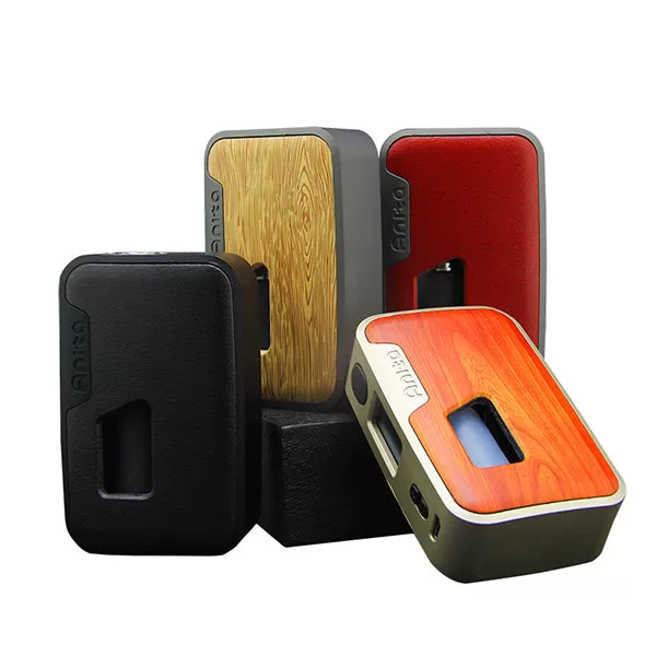Arctic Dolphin Anita 100W Squonk BF Mod (TPD Version) - Silver Frame(ABS)/Yellow Wood Grain - Image 2