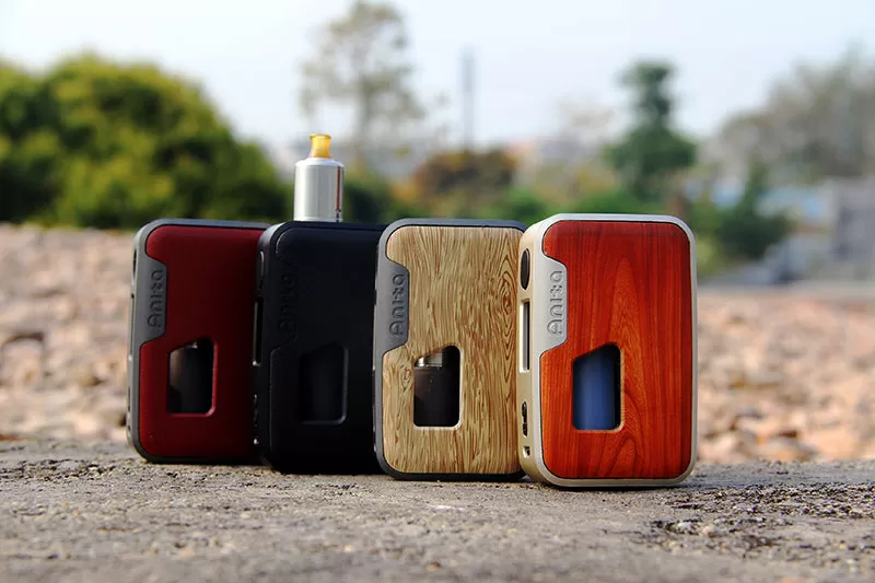 Arctic Dolphin Anita 100W Squonk BF Mod (TPD Version) - Silver Frame(ABS)/Yellow Wood Grain - Image 3