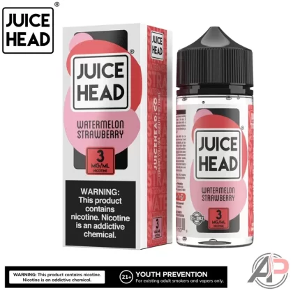 Juice Head Watermelon Strawberry E-Liquid 100mL - 0mg – 100ml, 35mg – Salt Nicotine 30mL
