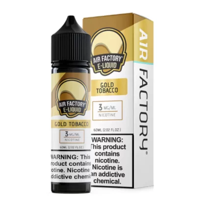 Air Factory Gold Tobacco eJuice - 60mL 6mg, 60mL 3mg