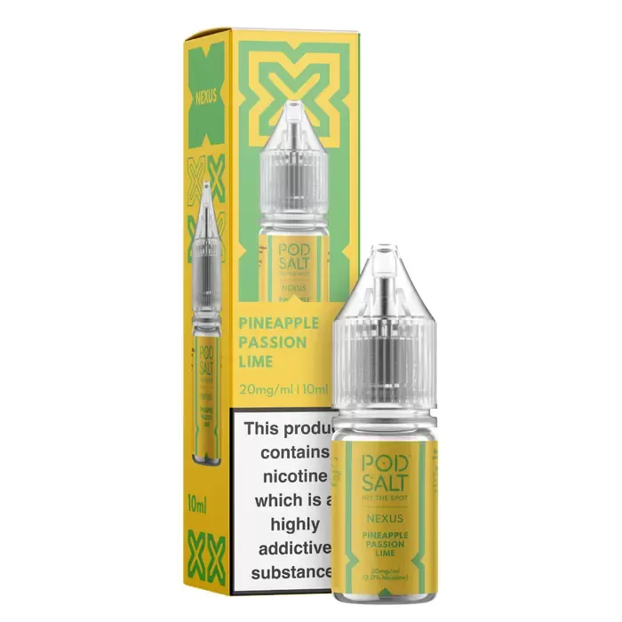 Pineapple Passion Lime – Pod Salt Nicotine Salt E Liquid – 10ml – TPD - Vapestorm Co