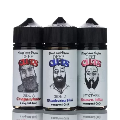 Vinyl and Vapor Deep Cuts – No Nicotine Vape Juice – 100ml (DISCONTINUED)