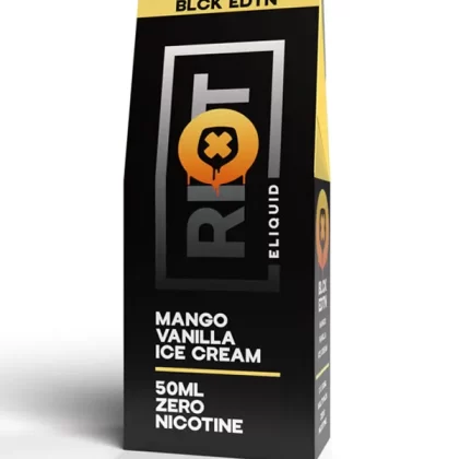 Riot Squad BLCK EDTN Mango Vanilla Ice Cream E-Liquid 60ml - 3mg
