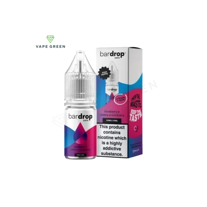 Blueberry Cherry Cranberry Nic Salt E-Liquid by Bar Drop - Eliquidsupply