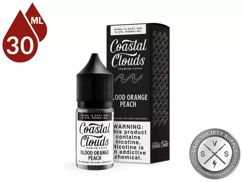 Blood Orange Peach Coastal Clouds Salt 30ml - Vape Product, Vape Product; NCDOR - Image 3