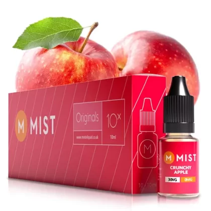 Crunchy Apple E Liquid (10x10ml) - 30PG/70VG (Extra Vapour) / Medium 12mg