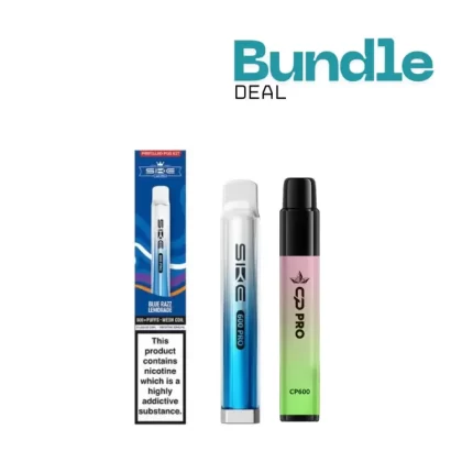 SKE Bar 600 Prefilled Pod Kit + CP 600 Prefilled Pod Kit Bundle - Strawberry Raspberry / Banana Ice