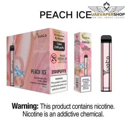 Yuoto Vape Peach Ice 2500 Puffs Buy Yuoto Disposable Vape
