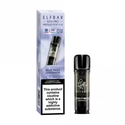 Elf Bar Elfa Blue Razz Lemonade Nic Salt E Liquid Pods – Elfa PRO Series (2 x 2ml)
