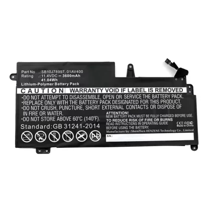 Batteries N Accessories BNA-WB-P12624 Laptop Battery – Li-Pol, 11.4V, 3600mAh, Ultra High Capacity – Replacement for Lenovo SB10J78997 Battery