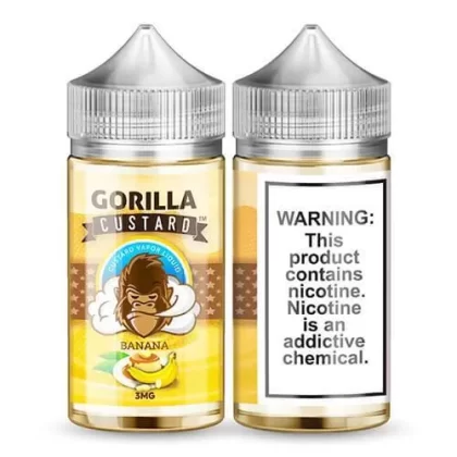 GORILLA CUSTARD – BANANA 100ML,(3mg/6mg)