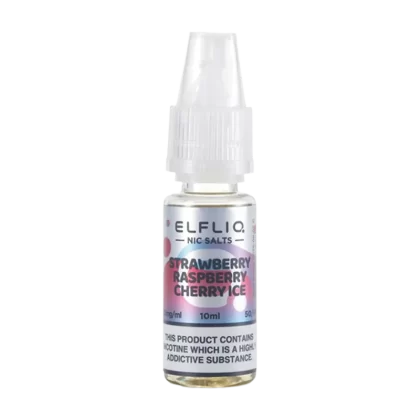 Strawberry Raspberry Cherry lce Elfliq Nic Salt by Elfbar - 10ml - 5mg