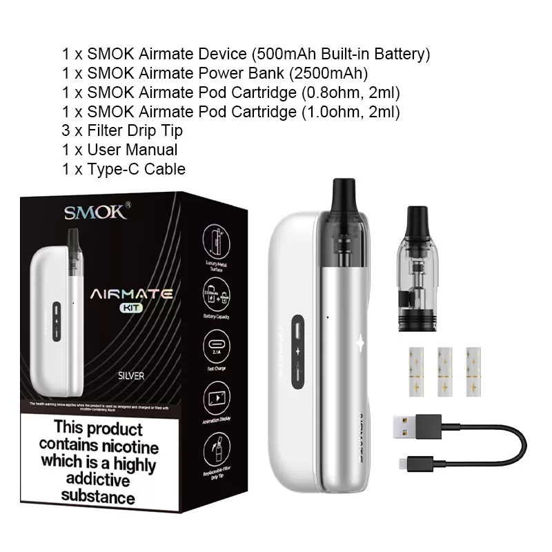 SMOK Airmate Pod Kit 15W - Grey - Image 3