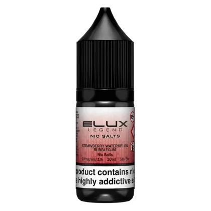 Elux Strawberry Watermelon Bubblegum Nic Salt Vape Juice 10ml